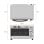 Four électrique multifonction de table Grunkel HR-23SS 23 L 1 600 W en acier inoxydable