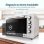 Grunkel HR-48SILVERRUSTI Horno Eléctrico Multifunción De Sobremesa De 48L 2200W Gris