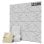 Yoevu Pack 12 Painéis Acústicos Retangulares com Design Geométrico 30x30x1cm Cinzentos