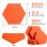Yoevu Pack 12 Paneles Acústicos Hexagonales Autoadhesivos De Insonorización 30x26x1cm Naranja