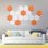 Yoevu Pack 12 Paneles Acústicos Hexagonales Autoadhesivos De Insonorización 30x26x1cm Naranja