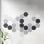 Yoevu Pack 12 Paneles Acústicos Hexagonales Autoadhesivos De Insonorización 30x26x1cm Negro