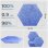 Yoevu Pack 12 Paneles Acústicos Hexagonales Autoadhesivos De Insonorización 30x26x1cm Azul