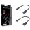 Conceptronic ABBY11B Adaptador USB-C a USB-A 3.2 Gen 1 OTG 20cm Negro Pack 2 Unidades