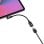 Conceptronic ABBY19B Ataptador OTG USB-C en Ángulo de 90º a USB 3.2 Gen 2 10Gbps Negro