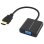Conceptronic ABBY20B Adaptador HDMI a VGA 1080P 25cm Negro