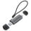 Lettore di schede SD/MicroSD doppio USB-A/USB-C 3.0 Conceptronic BIAN05G USH-I