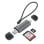 Lettore di schede SD/MicroSD doppio USB-A/USB-C 3.0 Conceptronic BIAN05G USH-I