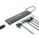 Conceptronic DONN17G Docking 12 En 1 USB-C Para 100W USB PD/ Gigabit LAN/ 2xHDMI/ USB-C/DisplayPort SD/ 2xUSB 3.0/ TF y 