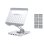 Conceptronic Soporte Docking 8 En 1 USB-C/100W USB PD/HDMI/SD/TF/MicroSD/Audio Base Giratoria 360° Inox