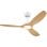 Ventilateur de plafond LED Philips 132 cm Blanc/Bois 2650 lm Télécommande