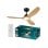 Lámpara ventilador de techo Philips SceneSwitch LED 2650lm 132cm Mando a distancia Negro/Madera