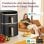 Cosori Turbo Tower Pro Smart Chef Edition Heißluftfritteuse, 10,8 l, 2630 W, Schwarz