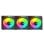 Mars Gaming Mf-3dprokit Kit 3x Ventiladores Pwm Fdb 120mm Argb Infinity Mirror Hub Negro