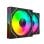 Mars Gaming MF-3DPROX2 Kit 2x Ventoinhas PWM FDB 120mm ARGB Triple Infinity Mirror 360° Pretas