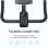Ksix Kb01 Bicicleta Estática Indoor con Soporte Ajustable Compatible con Kinomap y Zwift, Negra