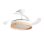 InnovaGoods Woteez Ventilador de Techo con Luz LED y 4 Aspas Retráctiles 72W Blanco