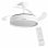 InnovaGoods Keteez Ventilador de Techo con Luz LED y 4 Aspas Retráctiles 72W Blanco