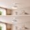InnovaGoods Keteez Ventilador de Techo con Luz LED y 4 Aspas Retráctiles 72W Blanco