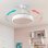InnovaGoods Keteez Ventilador de Techo con Luz LED y 4 Aspas Retráctiles 72W Blanco