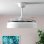 InnovaGoods Keteez Ventilador de Techo con Luz LED y 4 Aspas Retráctiles 72W Blanco