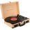 Tocadiscos Prixton VC400 6W RMS Bluetooth Tracção Correia USB WAV Melocotão