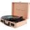Prixton VC400 Bluetooth-Plattenspieler mit Schallplattenspieler und Konverter, Pfirsich