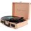 Tocadiscos Prixton VC400 6W RMS Bluetooth Riemaandrijving USB WAV Perzik