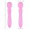 Hugbox Vibrador Wand Y Vibrador Femenino 20 Programas Rosa