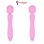 Hugbox Vibrador Wand Y Vibrador Femenino 20 Programas Rosa