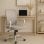 Home Heavenly Taxana Silla de Oficina Giratoria y Regulable Textil Gris