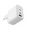 Chargeur rapide Ksix 2xUBS-C + 1xUSB 65w Blanc