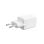 Ksix Schnellladegerät 1xUSB-C + 1xUSB 20W Weiß