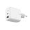 Ksix Cargador de Carga Rápida, Multipuerto 1xUSB-C + 1xUSB 45W Blanco