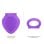 Hugbox Anillo Vibrador Y Estimulador De Clítoris 10 Programas Morado