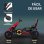 Homcom Kart Pedales Para Niños De 3-8 Años Con Asiento Ajustable Rojo