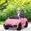 Aiyaplay Volkswagen Beetle Coche Eléctrico para Niños de +3 Años Rosa