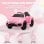 Aiyaplay Volkswagen Beetle Coche Eléctrico para Niños de +3 Años Rosa