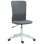 Homcom Silla de Escritorio Sin Brazos Con Altura Ajustable Carga 120 Kg Gris