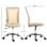 Vinsetto Silla De Oficina De Malla Con Altura Ajustable Beige