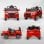 Aiyaplay Toyota Land Cruiser Coche Eléctrico para Niños de +3 Años Rojo