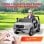Aiyaplay Toyota Land Cruiser Coche Eléctrico Para Niños De +3 Años Gris