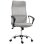 Homcom Silla De Oficina De Malla Con Altura Ajustable Carga 120 Kg Gris Claro