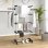 Homcom Tendedero Vertical Plegable de 4 Niveles con 6 Ruedas Negro y Plata