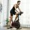 Sportnow Bicicleta Estática Con Volante Inercia 4 Kg Resistencia Ajustable Rojo