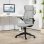 Homcom Silla De Escritorio De Malla Con Altura Ajustable Carga 120 Kg Gris Claro