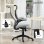 Homcom Silla De Escritorio De Malla Con Altura Ajustable Carga 120 Kg Gris Claro