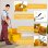 Homcom Cubo De Fregona Con Ruedas Capacidad De 20 L Mopa Amarillo