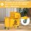 Homcom Cubo De Fregona Con Ruedas Capacidad De 20 L Mopa Amarillo