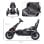 Homcom Kart Pedales Para Niños De 3-8 Años Con Asiento Ajustable Negro